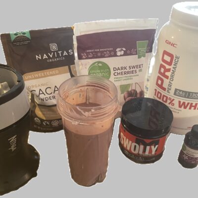 Chocolate and Cherry Protein Shake